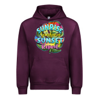 Mauve Wine sunrise sunburn sunset repeat Urban Hoodie - BarkalooDesign