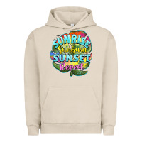 Pigment French Oak sunrise sunburn sunset repeat Urban Hoodie - BarkalooDesign