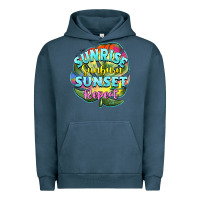 Pigment Midnight Navy sunrise sunburn sunset repeat Urban Hoodie - BarkalooDesign