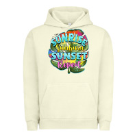 Pigment Pistachio sunrise sunburn sunset repeat Urban Hoodie - BarkalooDesign