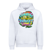 White sunrise sunburn sunset repeat Urban Hoodie - BarkalooDesign