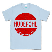 Dusty Blue vintage hudepohl beer Classic Tee - lanVoArt