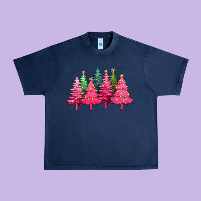 Christmas Tress With Lights Urban Heavy Tee Designed By Texasbilliewilder