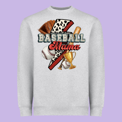 Baseball Mama Heavyweight Sweatshirt Designed By Fadigitalartstudio
