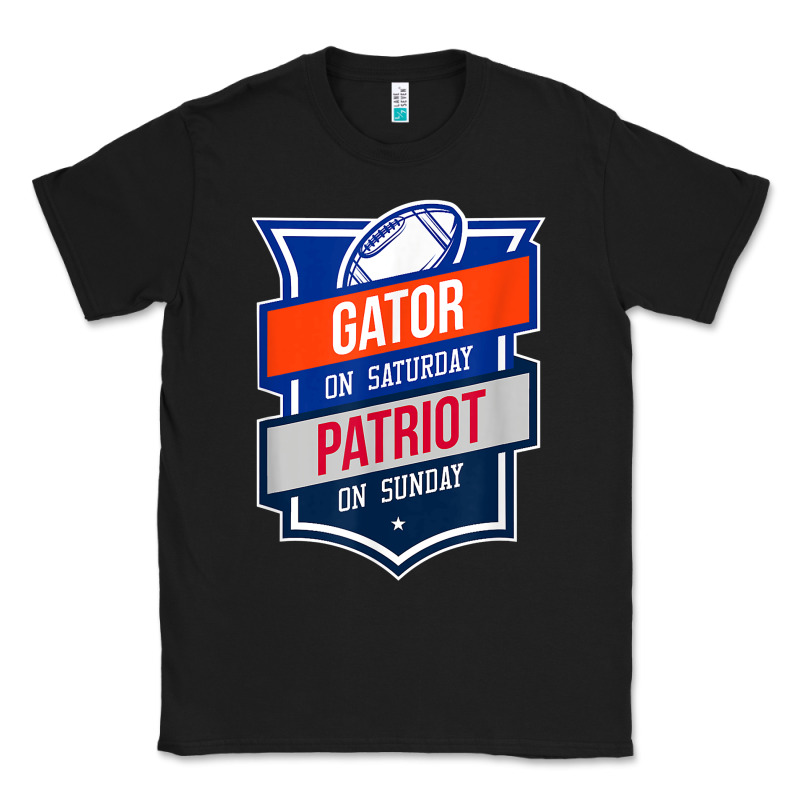 Retro Gator On Saturday Patriot On Sunday Gainesville Gift Classic Tee by lanVoArt | Teevron