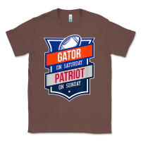 Chestnut retro gator on saturday patriot on sunday gainesville gift Classic Tee - lanVoArt