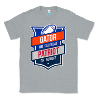 Heather Grey retro gator on saturday patriot on sunday gainesville gift Classic Tee - lanVoArt
