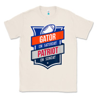 Natural retro gator on saturday patriot on sunday gainesville gift Classic Tee - lanVoArt