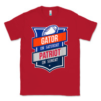 Red retro gator on saturday patriot on sunday gainesville gift Classic Tee - lanVoArt