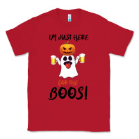 Red I'm Just Here For The Boos Classic Tee - Bettercallsaul
