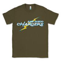 Army Green vintage styled san diego chargers Classic Tee - lanVoArt