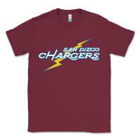 Burgundy vintage styled san diego chargers Classic Tee - lanVoArt