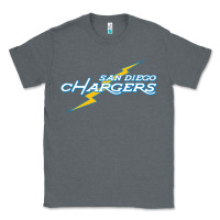 Charcoal Heather vintage styled san diego chargers Classic Tee - lanVoArt