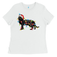 White christmas bombay cat Ladies Tee - LillyAllenDesigns