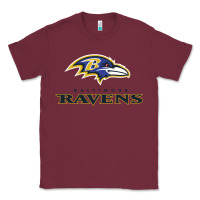 Burgundy the ravens teams Classic Tee - lanVoArt