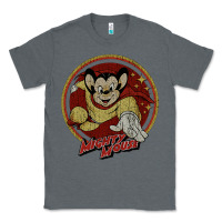 Charcoal Heather distressed mighty Classic Tee - lanVoArt