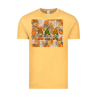 Vintage Mustard Fall with Gnomes Vintage Tee - texasbilliewilder
