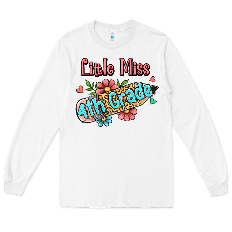 Little Miss Fourth Grade Long Sleeve Tee by Jasminsmagicworld | Teevron