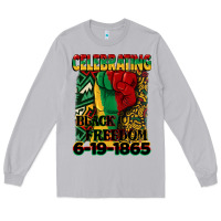 Moon Dust celebrating black freedom 6 19 1865 juneteenth Long Sleeve Tee - CowGirlArtShop
