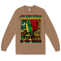 Toasted Coconut celebrating black freedom 6 19 1865 juneteenth Long Sleeve Tee - CowGirlArtShop
