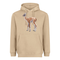 Mushroom Guanaco Llama Baby Heavyweight Hoodie - LillyAllenDesigns