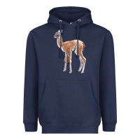 Navy Guanaco Llama Baby Heavyweight Hoodie - LillyAllenDesigns