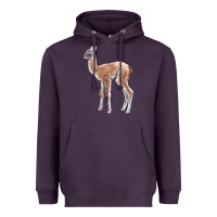 Plum Guanaco Llama Baby Heavyweight Hoodie - LillyAllenDesigns