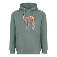 Sage Guanaco Llama Baby Heavyweight Hoodie - LillyAllenDesigns