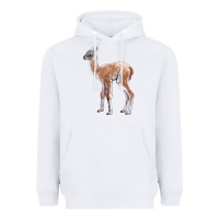 White Guanaco Llama Baby Heavyweight Hoodie - LillyAllenDesigns