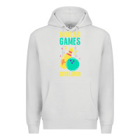 Dove Grey Bowling Games Developer Premium Hoodie - lanVoArt
