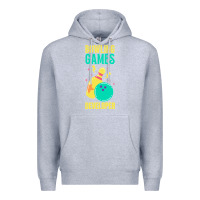 Heather Grey Bowling Games Developer Premium Hoodie - lanVoArt