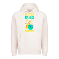 Pale Pink Bowling Games Developer Premium Hoodie - lanVoArt