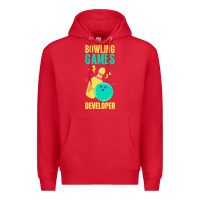 Red Bowling Games Developer Premium Hoodie - lanVoArt