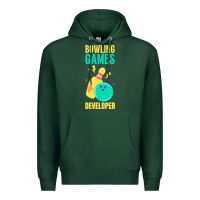 Sports Green Bowling Games Developer Premium Hoodie - lanVoArt