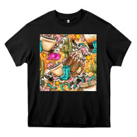 Western Cowgirl Coffee Cup With Cowhide Seamless Pattern Bbs Heavy Core Tee | Teevron