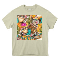 Mossy western cowgirl coffee cup with cowhide seamless pattern bbs Heavy Core Tee - BundleAndBundleShop