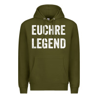 Army Green Euchre Legend Best Euchre Card Board Game Player Gift Premium Hoodie - lanVoArt