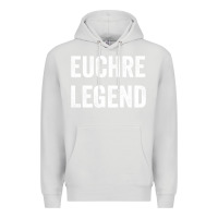 Dove Grey Euchre Legend Best Euchre Card Board Game Player Gift Premium Hoodie - lanVoArt
