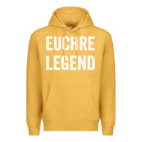 Mustard Euchre Legend Best Euchre Card Board Game Player Gift Premium Hoodie - lanVoArt