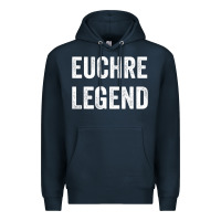 Navy Euchre Legend Best Euchre Card Board Game Player Gift Premium Hoodie - lanVoArt