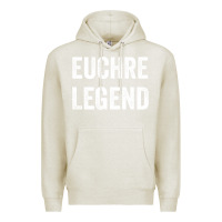 Oatmeal Heather Euchre Legend Best Euchre Card Board Game Player Gift Premium Hoodie - lanVoArt