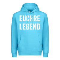 Ocean Blue Euchre Legend Best Euchre Card Board Game Player Gift Premium Hoodie - lanVoArt