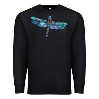 Black Blue Dragonfly Premium Sweatshirt - LillyAllenDesigns