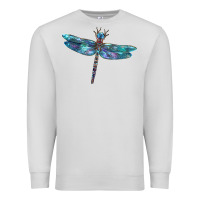 Dove Grey Blue Dragonfly Premium Sweatshirt - LillyAllenDesigns