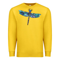 Lemon Blue Dragonfly Premium Sweatshirt - LillyAllenDesigns
