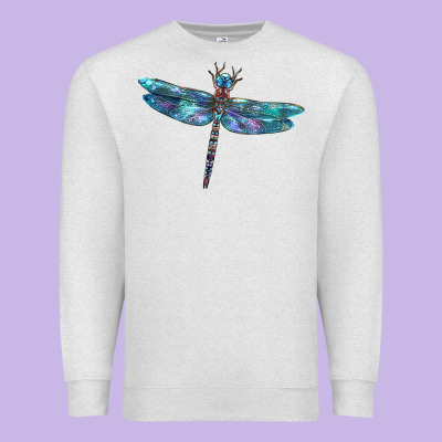 Blue Dragonfly Premium Sweatshirt Designed By Lillyallendesigns