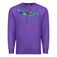 Purple Blue Dragonfly Premium Sweatshirt - LillyAllenDesigns