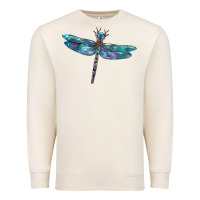 Sandshell Blue Dragonfly Premium Sweatshirt - LillyAllenDesigns