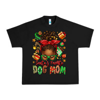 Black santas favorite dog mom afro messy bun Urban Heavy Tee - texasbilliewilder