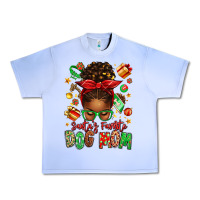 Grape Ice santas favorite dog mom afro messy bun Urban Heavy Tee - texasbilliewilder